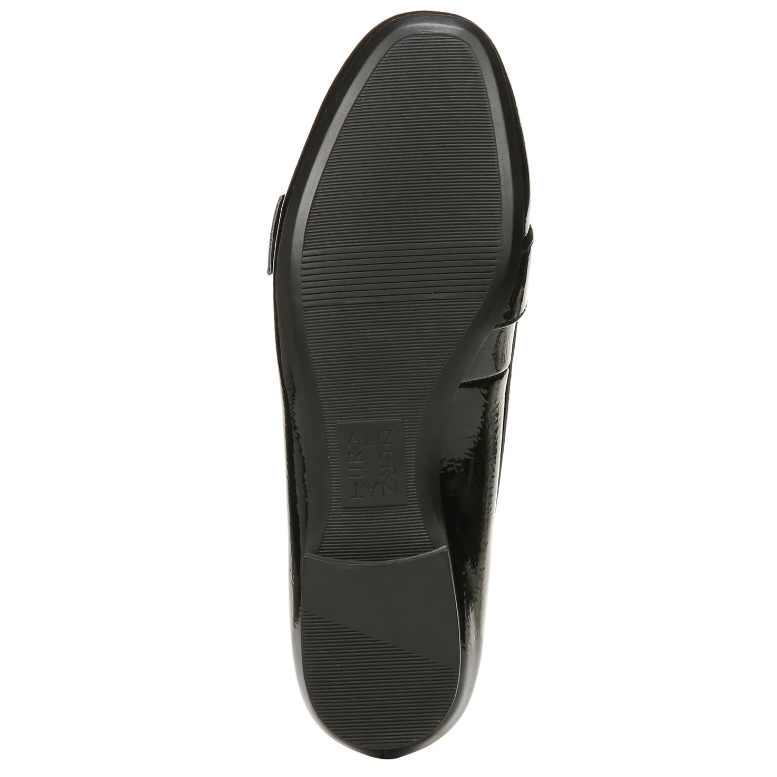 Naturalizer Flats|Women's , Kayden Moc Slip-On Black Patent