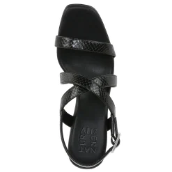 Naturalizer Pumps & Heels|Women's , Kiki Sandal Black Snake Print Faux Leather