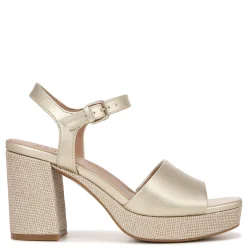 Naturalizer Pumps & Heels|Women's , Lilly Sandal Champagne Faux Leather