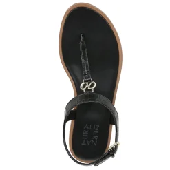 Naturalizer Sandals|Women's , Lizzi Sandal Black Faux Croco Leather