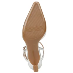 Naturalizer Pumps & Heels|Women's , Tara Pump Silver Faux Leather