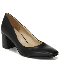 Naturalizer Pumps & Heels|Women's , Warner Pump Black Smooth