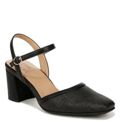 Naturalizer Pumps & Heels|Women's , Wave Pump Black Straw Fabric