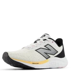New Balance Sneakers & Athletic|Women's , Arishi Fresh Foam v4 Running Shoe White/Black/Peach Blossom