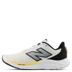 New Balance Sneakers & Athletic|Women's , Arishi Fresh Foam v4 Running Shoe White/Black/Peach Blossom