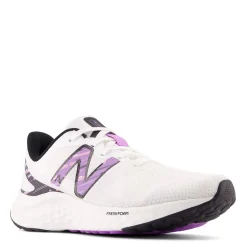 New Balance Sneakers & Athletic|Women's , Arishi Fresh Foam v4 Running Shoe White/Black/Purple Fade