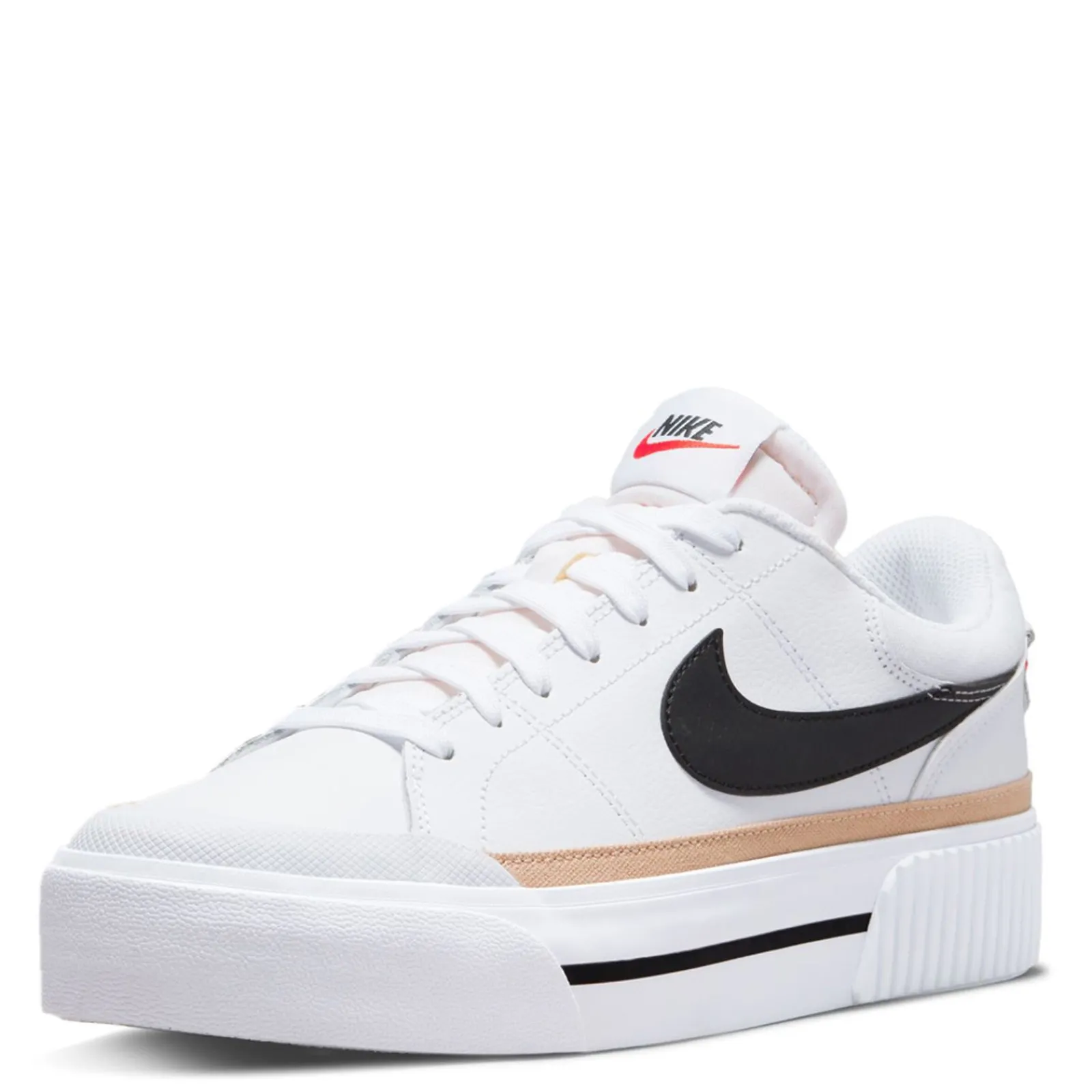 Nike Sneakers & Athletic|Women's , Court Legacy Lift Platform Sneaker White/Black- Hemp