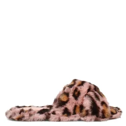 Nine West Sandals|Women's , Cozy 2 Slipper Pink Leopard