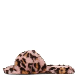 Nine West Sandals|Women's , Cozy 2 Slipper Pink Leopard