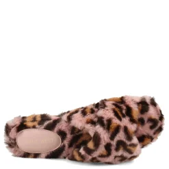 Nine West Sandals|Women's , Cozy 2 Slipper Pink Leopard