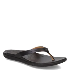 OluKai Sandals|Women's , Honu Sandal Solid Black