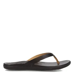 OluKai Sandals|Women's , Honu Sandal Solid Black
