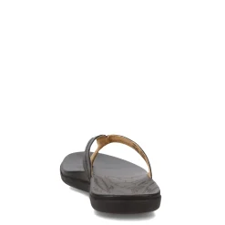 OluKai Sandals|Women's , Honu Sandal Solid Black