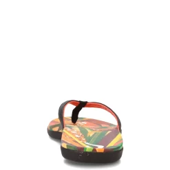 OluKai Sandals|Women's , Ho'opio Hau Sandal Black Pineapple
