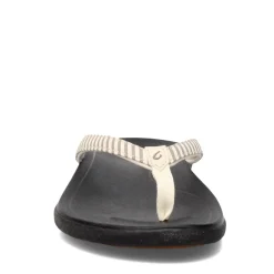 OluKai Sandals|Women's , Ho'opio Thong Sandal Bone Stripe