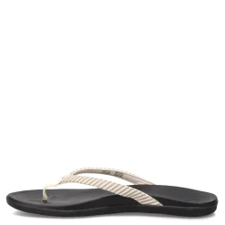OluKai Sandals|Women's , Ho'opio Thong Sandal Bone Stripe