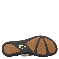 OluKai Sandals|Women's , Ho'opio Thong Sandal Bone Stripe
