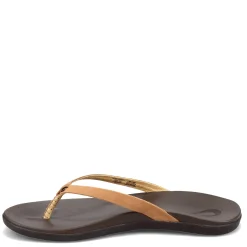 OluKai Sandals|Women's , Ho'opio Thong Sandal Brown