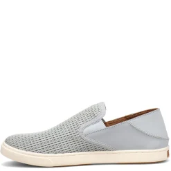 OluKai Flats|Women's , Pehuea Slip-On Gray