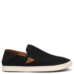 OluKai Flats|Women's , Pehuea Slip-On Black