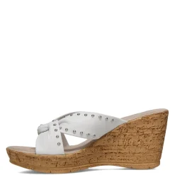 Onex Wedges|Women's , Belynda Sandal White