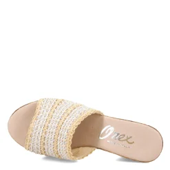 Onex Wedges|Women's , Claire Sandal White