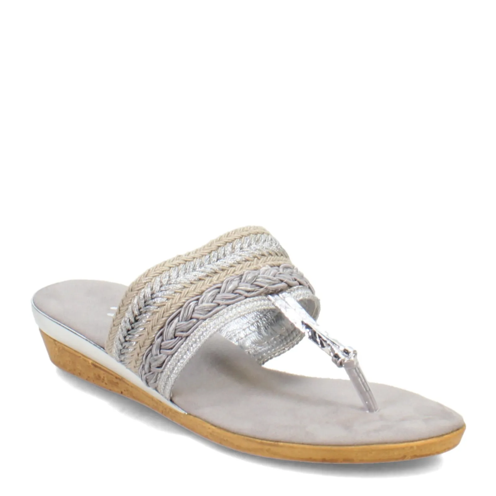Onex Wedges|Women's , Coast Sandal Silver