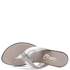 Onex Sandals|Women's , Melba Sandal Pewter Silver Metallic Mix