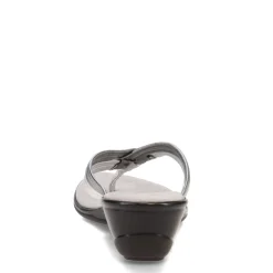 Onex Wedges|Women's , Melba Sandal Pewter Silver Metallic Mix