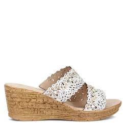 Onex Wedges|Women's , Theresa Sandal White