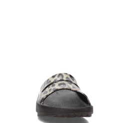 OOFOS Sandals|Women's , OOahh Luxe Slide Sandal Cheetah