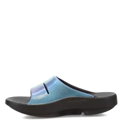 OOFOS Sandals|Women's , OOahh Luxe Slide Sandal Atlantis