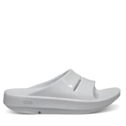 OOFOS Sandals|Women's , OOahh Luxe Slide Sandal White