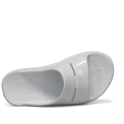 OOFOS Sandals|Women's , OOahh Luxe Slide Sandal White