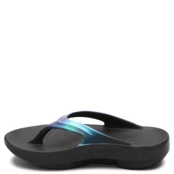 OOFOS Sandals|Women's , OOlala Luxe Sandal Blue Multi