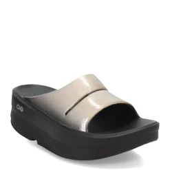 OOFOS Sandals|Women's , OOmega OOahh Luxe Sandal Latte
