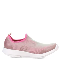 OOFOS Slip-On Shoes|Women's , OOmg Sport Sneaker White / Fuchsia