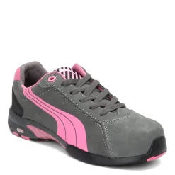 Puma Safety Sneakers & Athletic|Women's Puma, Balance Steel Toe Work Shoe Grey Pink