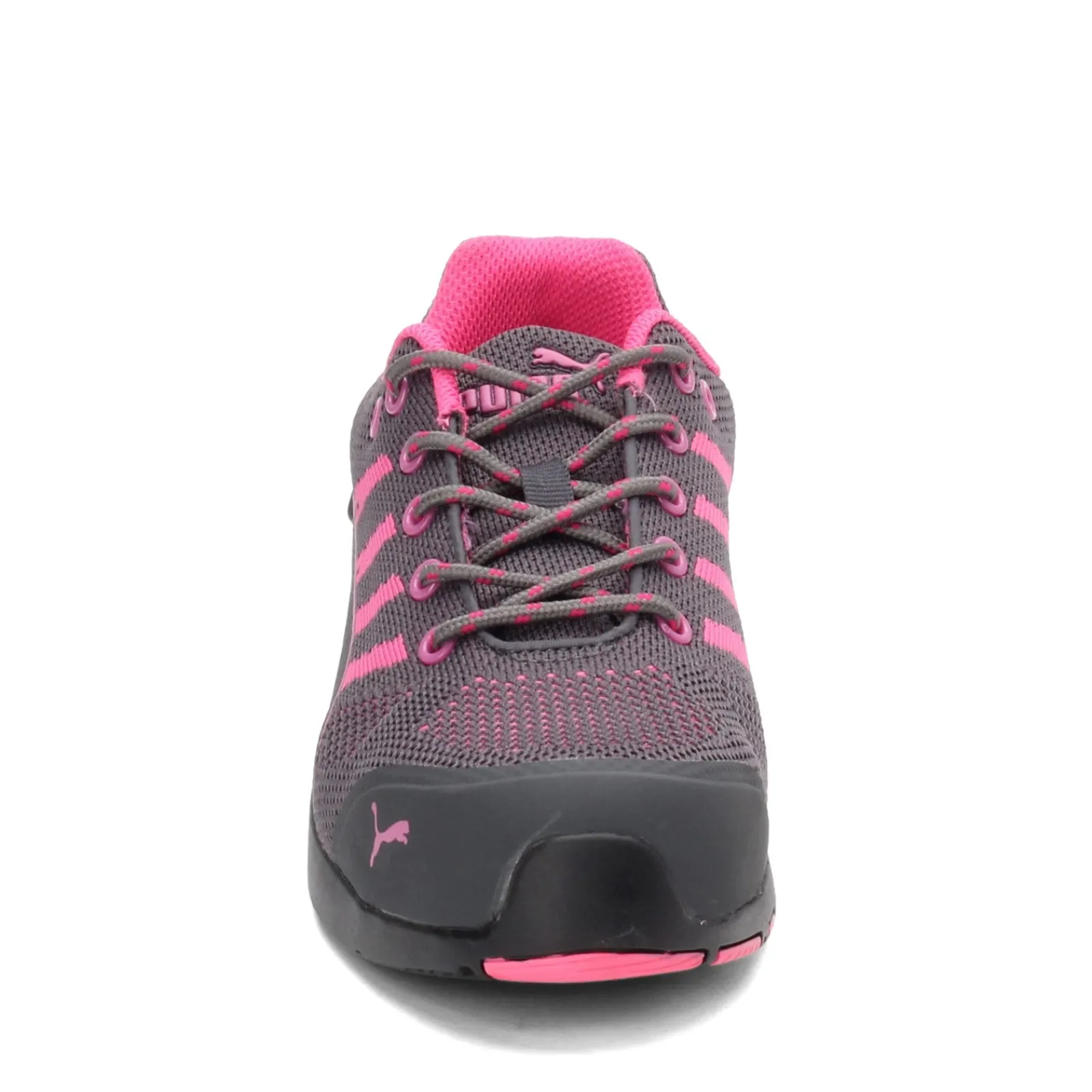 Puma Safety Work & Safety|Women's Puma, Celerity Knit Steel Toe Work Shoe Gray Pink