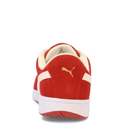 Puma Safety Sneakers & Athletic|Women's Puma, Iconic Suede Low Work Shoe Red