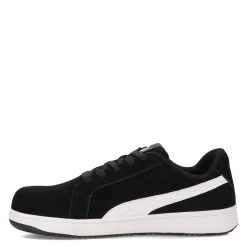 Puma Safety Sneakers & Athletic|Women's Puma, Iconic Suede Low Work Shoe Black