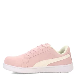 Puma Safety Work & Safety|Women's Puma, Iconic Suede Low Work Shoe Pink