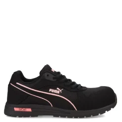 Puma Safety Work & Safety|Women's , Frontside Low Work Shoe Black Pink