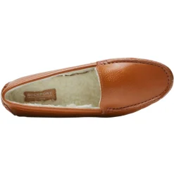 Rockport Slippers|Women's , Bayview Lined Moc Slipper Tan