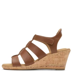 Rockport Wedges|Women's , Briah Gladiator Sandal Tan