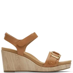 Rockport Sandals|Women's , Briah II Two Band Sandal Brown