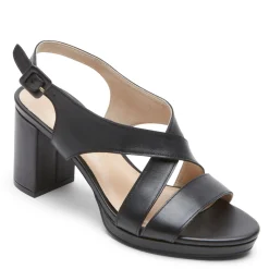 Rockport Pumps & Heels|Women's , Tabitha Sling Sandal Black