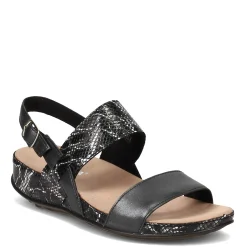 Romika Sandals|Women's , Fidschi 67 Sandal Black Snake Print