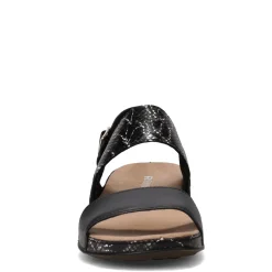 Romika Sandals|Women's , Fidschi 67 Sandal Black Snake Print