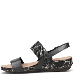 Romika Sandals|Women's , Fidschi 67 Sandal Black Snake Print